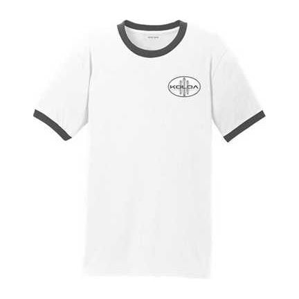 Koloa Surf Co. Oval Distressed Logo Cotton Ringer T-Shirt Koloa Surf Company Men's Shirts