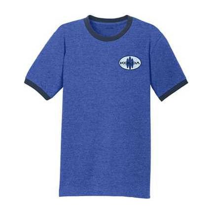 Koloa Surf Co. Oval Distressed Logo Cotton Ringer T-Shirt Koloa Surf Company Men's Shirts