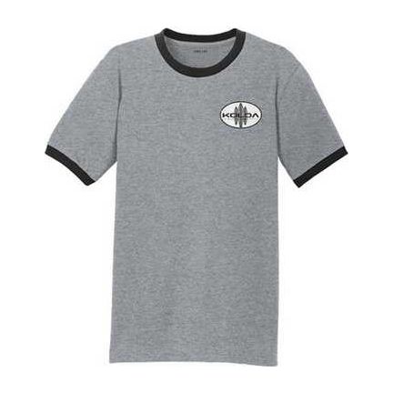 Koloa Surf Co. Oval Distressed Logo Cotton Ringer T-Shirt Koloa Surf Company Men's Shirts