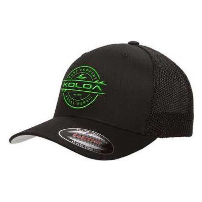 Koloa Surf Co. Premium Embroidered Thruster Logo Flexfit 6511 Truckers Caps Koloa Surf Company Mens Apparel