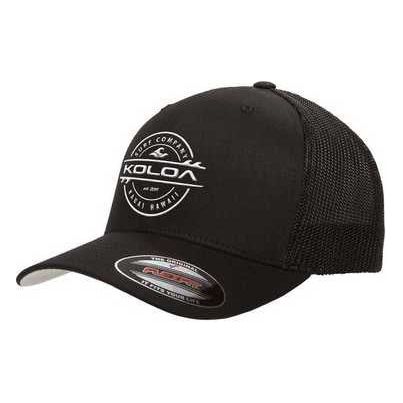 Koloa Surf Co. Premium Embroidered Thruster Logo Flexfit 6511 Truckers Caps Koloa Surf Company Mens Apparel