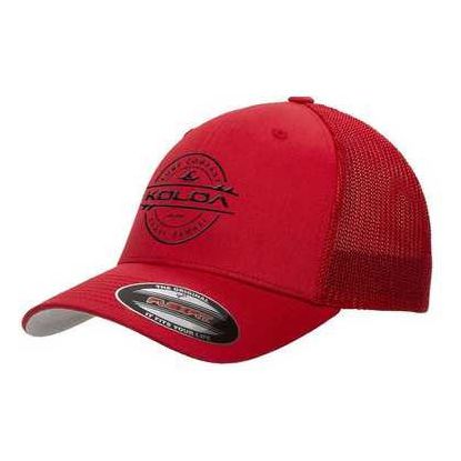 Koloa Surf Co. Premium Embroidered Thruster Logo Flexfit 6511 Truckers Caps Koloa Surf Company Mens Apparel