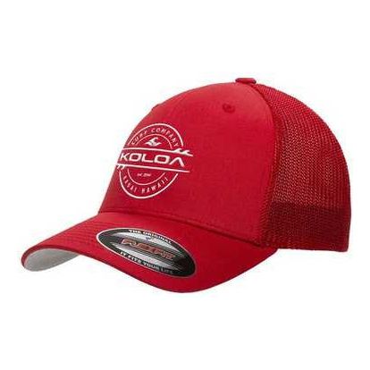 Koloa Surf Co. Premium Embroidered Thruster Logo Flexfit 6511 Truckers Caps Koloa Surf Company Mens Apparel