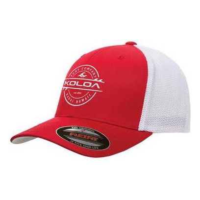 Koloa Surf Co. Premium Embroidered Thruster Logo Flexfit 6511 Truckers Caps Koloa Surf Company Mens Apparel