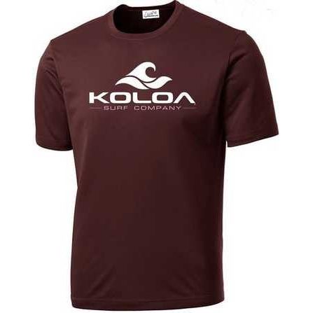 Koloa Surf Co. Wave Logo Moisture Wicking Athletic All Sport Training Tees Koloa Surf Company Men's Shirts