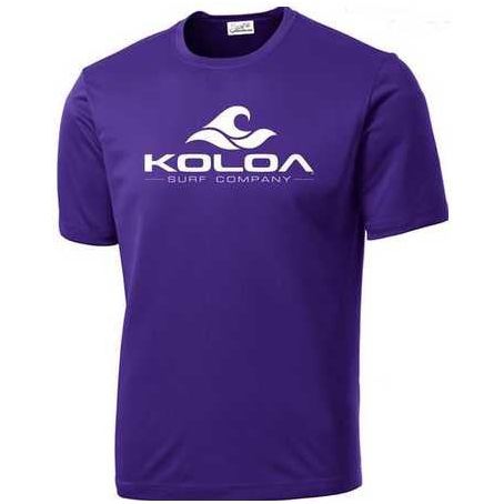 Koloa Surf Co. Wave Logo Moisture Wicking Athletic All Sport Training Tees Koloa Surf Company Men's Shirts