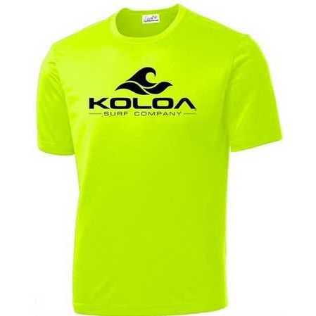 Koloa Surf Co. Wave Logo Moisture Wicking Athletic All Sport Training Tees Koloa Surf Company Men's Shirts