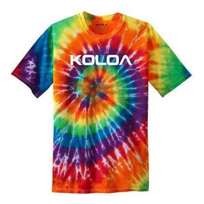 Koloa Surf Co. Original Logo Tie Dye Shirts in Sizes S-4XL Koloa Surf Company Men's Shirts