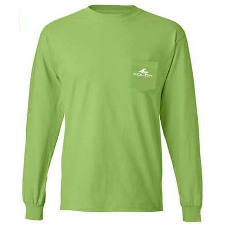 Koloa Surf Co. Classic Wave Long Sleeve Pocket Tees - Heavy Cotton T-Shirts Koloa Surf Company Men's Shirts