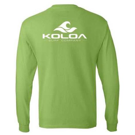 Koloa Surf Co. Classic Wave Long Sleeve Pocket Tees - Heavy Cotton T-Shirts Koloa Surf Company Men's Shirts