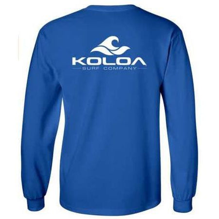 Koloa Surf Co. Classic Wave Long Sleeve Pocket Tees - Heavy Cotton T-Shirts Koloa Surf Company Men's Shirts