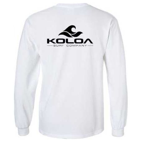 Koloa Surf Co. Classic Wave Long Sleeve Pocket Tees - Heavy Cotton T-Shirts Koloa Surf Company Men's Shirts