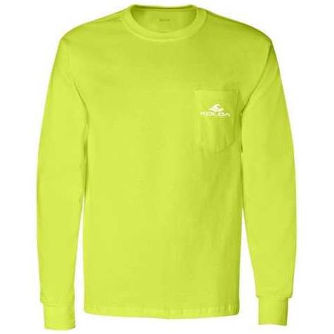 Koloa Surf Co. Classic Wave Long Sleeve Pocket Tees - Heavy Cotton T-Shirts Koloa Surf Company Men's Shirts