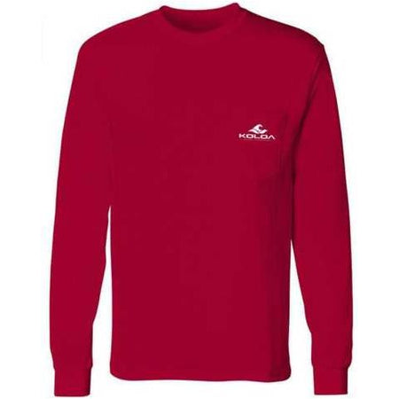 Koloa Surf Co. Classic Wave Long Sleeve Pocket Tees - Heavy Cotton T-Shirts Koloa Surf Company Men's Shirts