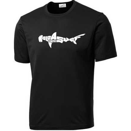 Koloa Surf Co. SHARK Logo Moisture Wicking Athletic T-Shirts Koloa Surf Company Men's Shirts