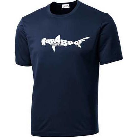 Koloa Surf Co. SHARK Logo Moisture Wicking Athletic T-Shirts Koloa Surf Company Men's Shirts