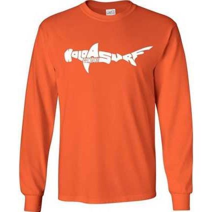 Koloa Surf Co. SHARK Logo Long Sleeve 50/50 Cotton/Poly T-Shirt Koloa Surf Company Men's Shirts