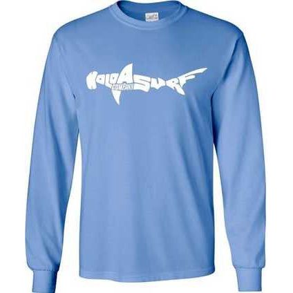 Koloa Surf Co. SHARK Logo Long Sleeve 50/50 Cotton/Poly T-Shirt Koloa Surf Company Men's Shirts