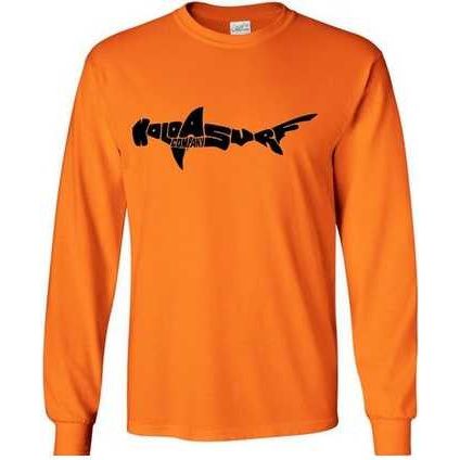 Koloa Surf Co. SHARK Logo Long Sleeve 50/50 Cotton/Poly T-Shirt Koloa Surf Company Men's Shirts