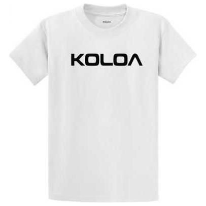 Koloa Surf Co. Koloa-Text Logo Heavy Cotton T-Shirts Koloa Surf Company Men's Shirts