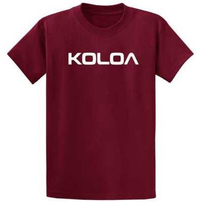 Koloa Surf Co. Koloa-Text Logo Heavy Cotton T-Shirts Koloa Surf Company Men's Shirts