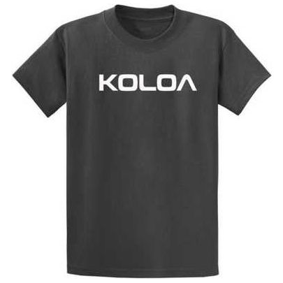 Koloa Surf Co. Koloa-Text Logo Heavy Cotton T-Shirts Koloa Surf Company Men's Shirts