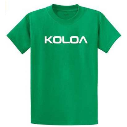 Koloa Surf Co. Koloa-Text Logo Heavy Cotton T-Shirts Koloa Surf Company Men's Shirts