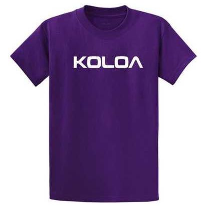 Koloa Surf Co. Koloa-Text Logo Heavy Cotton T-Shirts Koloa Surf Company Men's Shirts