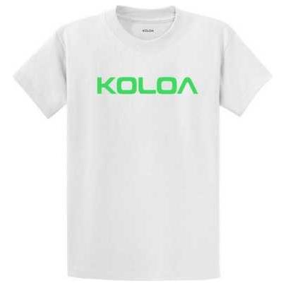 Koloa Surf Co. Koloa-Text Logo Heavy Cotton T-Shirts Koloa Surf Company Men's Shirts