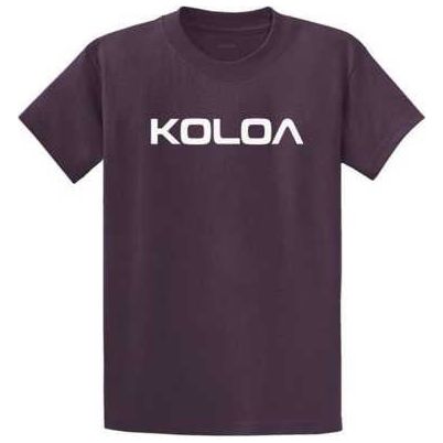 Koloa Surf Co. Koloa-Text Logo Heavy Cotton T-Shirts Koloa Surf Company Men's Shirts