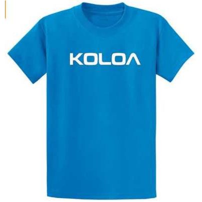 Koloa Surf Co. Koloa-Text Logo Heavy Cotton T-Shirts Koloa Surf Company Men's Shirts