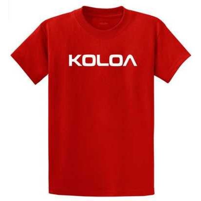 Koloa Surf Co. Koloa-Text Logo Heavy Cotton T-Shirts Koloa Surf Company Men's Shirts