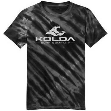 Koloa Surf Co. Vintage Wave Logo Tiger Stripe Tie-Dye T-Shirts Koloa Surf Company Men's Shirts