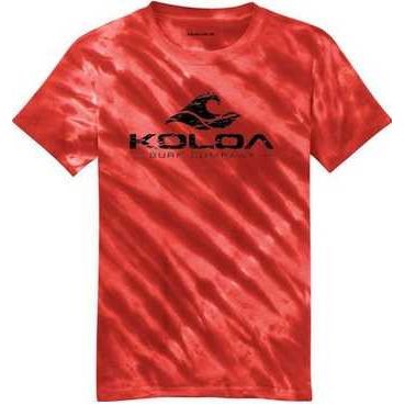 Koloa Surf Co. Vintage Wave Logo Tiger Stripe Tie-Dye T-Shirts Koloa Surf Company Men's Shirts