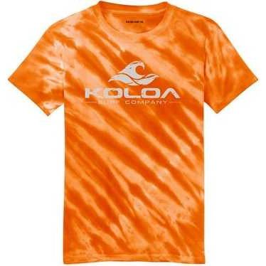 Koloa Surf Co. Vintage Wave Logo Tiger Stripe Tie-Dye T-Shirts Koloa Surf Company Men's Shirts