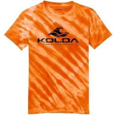 Koloa Surf Co. Vintage Wave Logo Tiger Stripe Tie-Dye T-Shirts Koloa Surf Company Men's Shirts