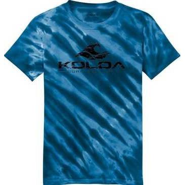 Koloa Surf Co. Vintage Wave Logo Tiger Stripe Tie-Dye T-Shirts Koloa Surf Company Men's Shirts