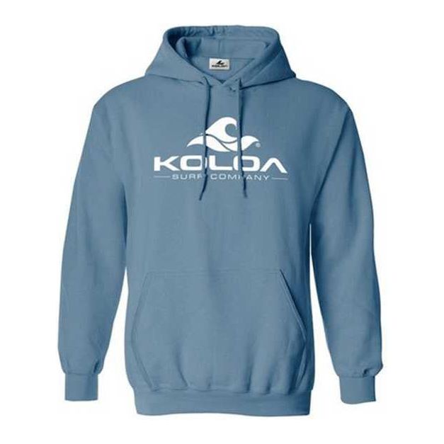 Koloa Surf Co. Wave Logo/w Pigment-Dyed Hoodies in Sizes S-4XL Koloa Surf Company Mens Apparel