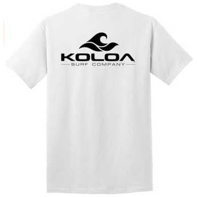 Koloa Surf Co. Pocket Logo Tee Classic 2-Sided Wave Logo Heavy Cotton T-Shirts Koloa Surf Company Mens Apparel