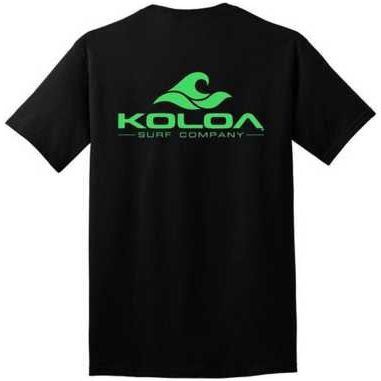 Koloa Surf Co. Pocket Logo Tee Classic 2-Sided Wave Logo Heavy Cotton T-Shirts Koloa Surf Company Mens Apparel