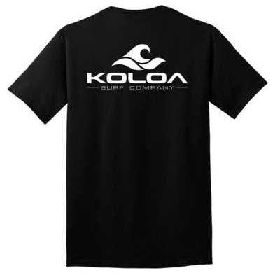 Koloa Surf Co. Pocket Logo Tee Classic 2-Sided Wave Logo Heavy Cotton T-Shirts Koloa Surf Company Mens Apparel