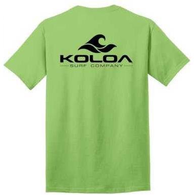 Koloa Surf Co. Pocket Logo Tee Classic 2-Sided Wave Logo Heavy Cotton T-Shirts Koloa Surf Company Mens Apparel