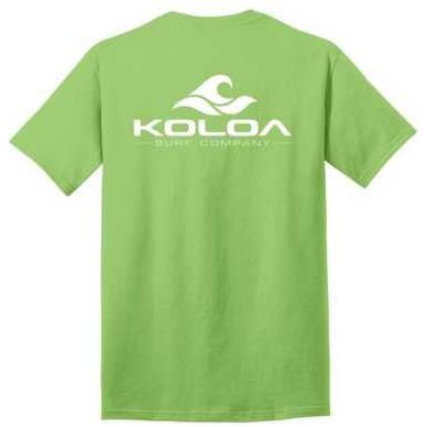 Koloa Surf Co. Pocket Logo Tee Classic 2-Sided Wave Logo Heavy Cotton T-Shirts Koloa Surf Company Mens Apparel