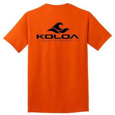 Koloa Surf Co. Pocket Logo Tee Classic 2-Sided Wave Logo Heavy Cotton T-Shirts Koloa Surf Company Mens Apparel