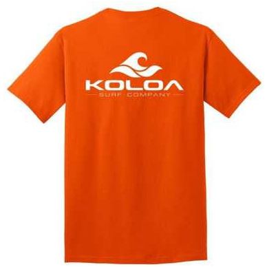 Koloa Surf Co. Pocket Logo Tee Classic 2-Sided Wave Logo Heavy Cotton T-Shirts Koloa Surf Company Mens Apparel