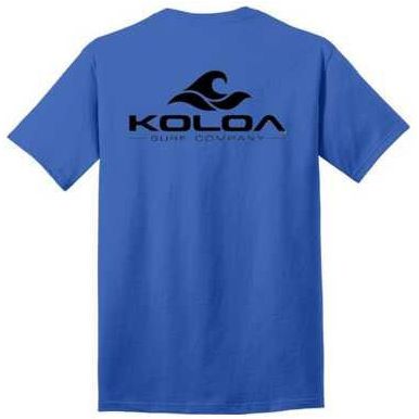 Koloa Surf Co. Pocket Logo Tee Classic 2-Sided Wave Logo Heavy Cotton T-Shirts Koloa Surf Company Mens Apparel