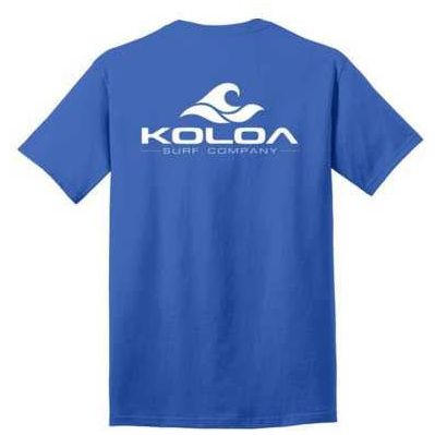 Koloa Surf Co. Pocket Logo Tee Classic 2-Sided Wave Logo Heavy Cotton T-Shirts Koloa Surf Company Mens Apparel