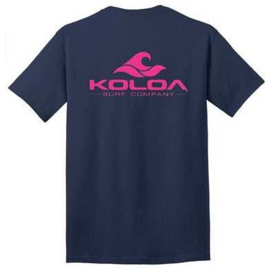 Koloa Surf Co. Pocket Logo Tee Classic 2-Sided Wave Logo Heavy Cotton T-Shirts Koloa Surf Company Mens Apparel