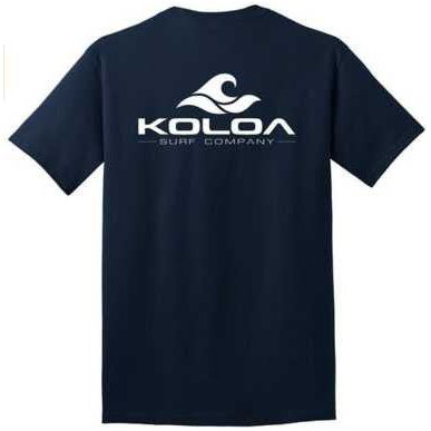 Koloa Surf Co. Pocket Logo Tee Classic 2-Sided Wave Logo Heavy Cotton T-Shirts Koloa Surf Company Mens Apparel