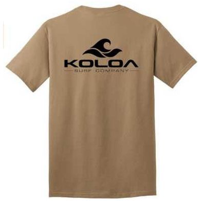 Koloa Surf Co. Pocket Logo Tee Classic 2-Sided Wave Logo Heavy Cotton T-Shirts Koloa Surf Company Mens Apparel